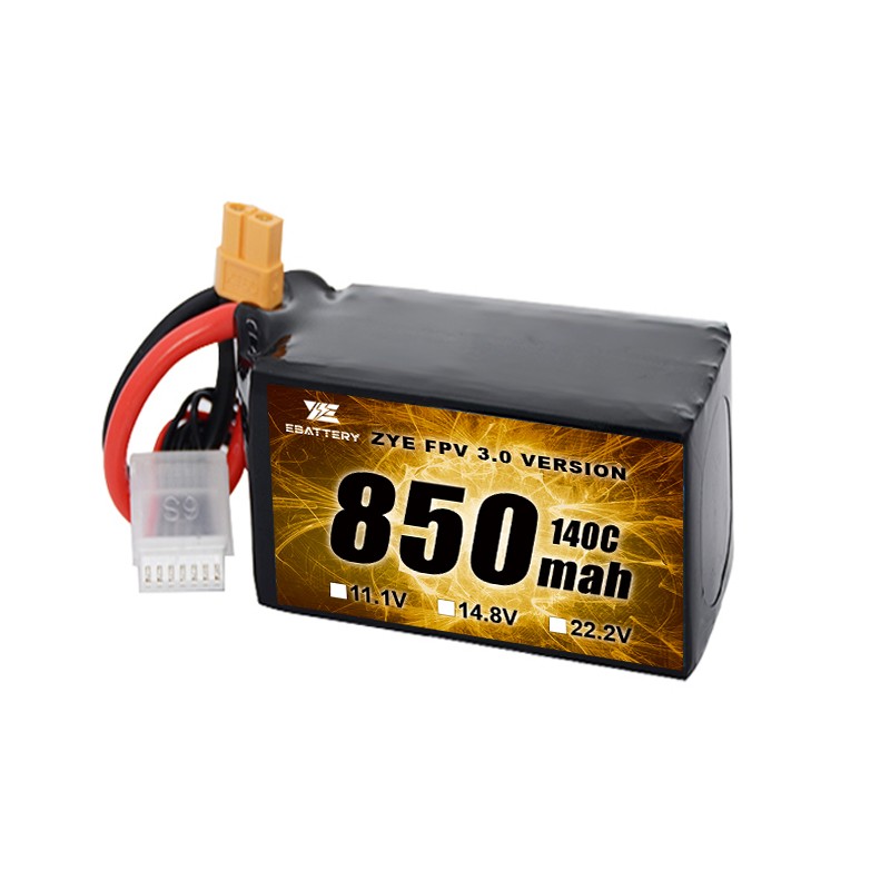 Batería tamaño pequeño de Lipo de 850mah 1100mah 1300mah 1500mah FPV